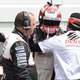 Kazuki Nakajima, one of the drivers of the No. 5 Toyota TS050, leaves his car at the end of the 2016 24 Hours of Le Mans. No big reason.
